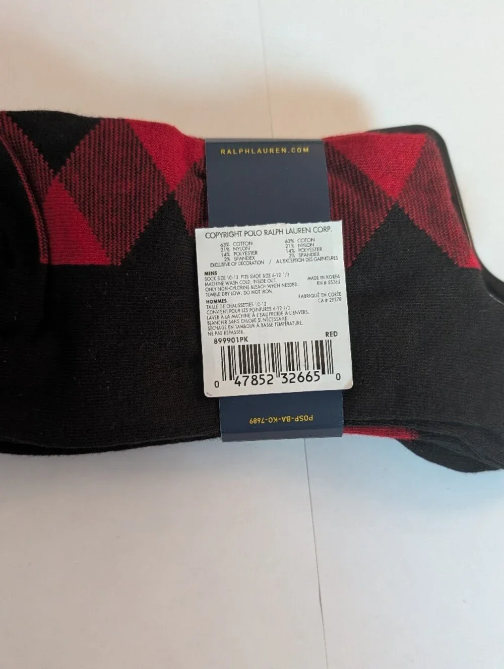 Polo Ralph Lauren Dress Socks 2 Pack L